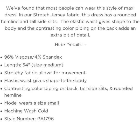 Lilla P Racing Stripe Maxi Tank Dress in Dolphin Gray Elastic Waist size Medium - Picture 11 of 11